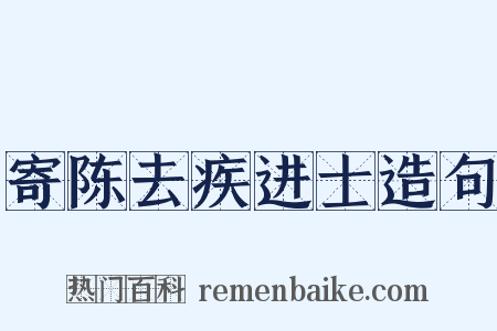 寄陈去疾进士造句是什么意思的图片